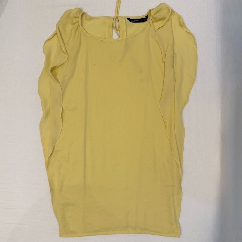 Zara Light Yellow Women's Dress